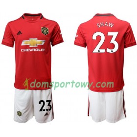 Koszulka Manchester United Shaw 23 Dziecięcy Domowe Koszulki Piłkarskie 2019-2020 Krótki Rękaw